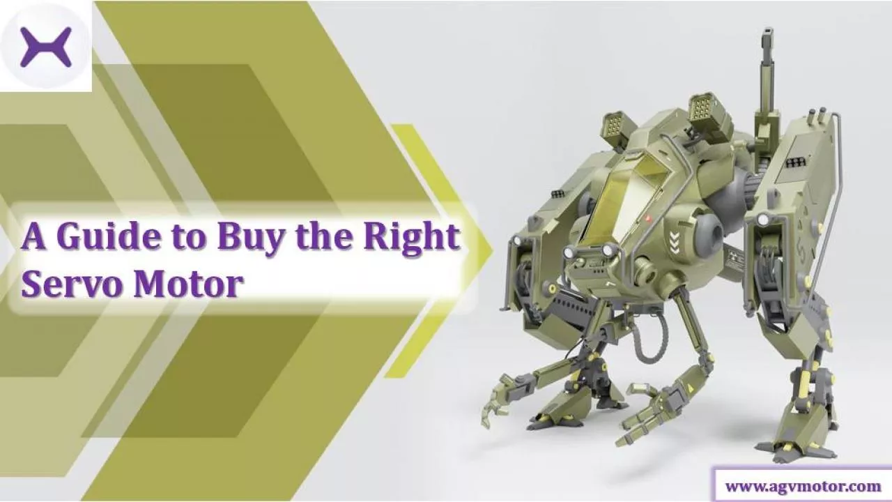 PDF-A Guide to Buy the Right Servo Motor