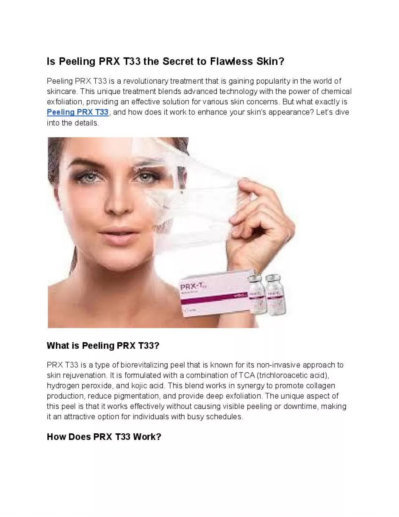 PDF-Is Peeling PRX T33 the Secret to Flawless Skin?