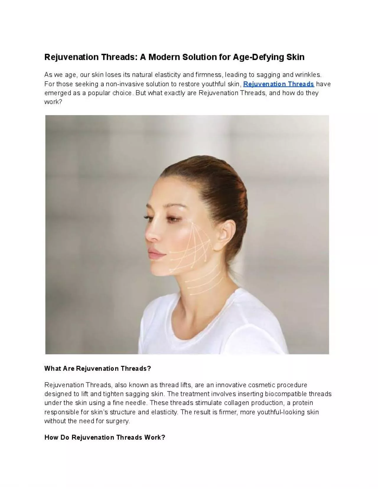 PDF-Rejuvenation Threads: A Modern Solution for Age-Defying Skin