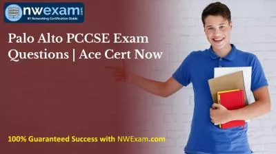 Palo Alto PCCSE Exam Questions | Ace Cert Now