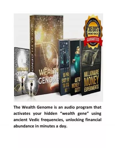 The Wealth Genome Program Audio Digital