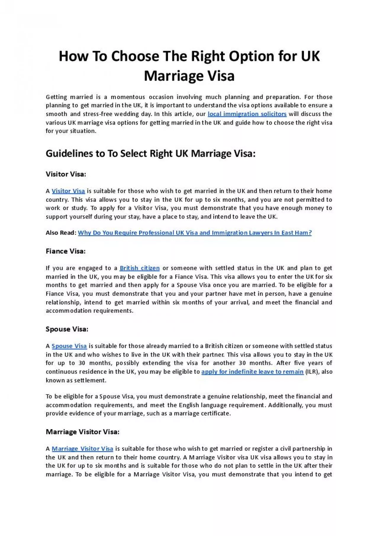 PDF-How To Choose The Right Option for UK Marriage Visa - My Legal Services