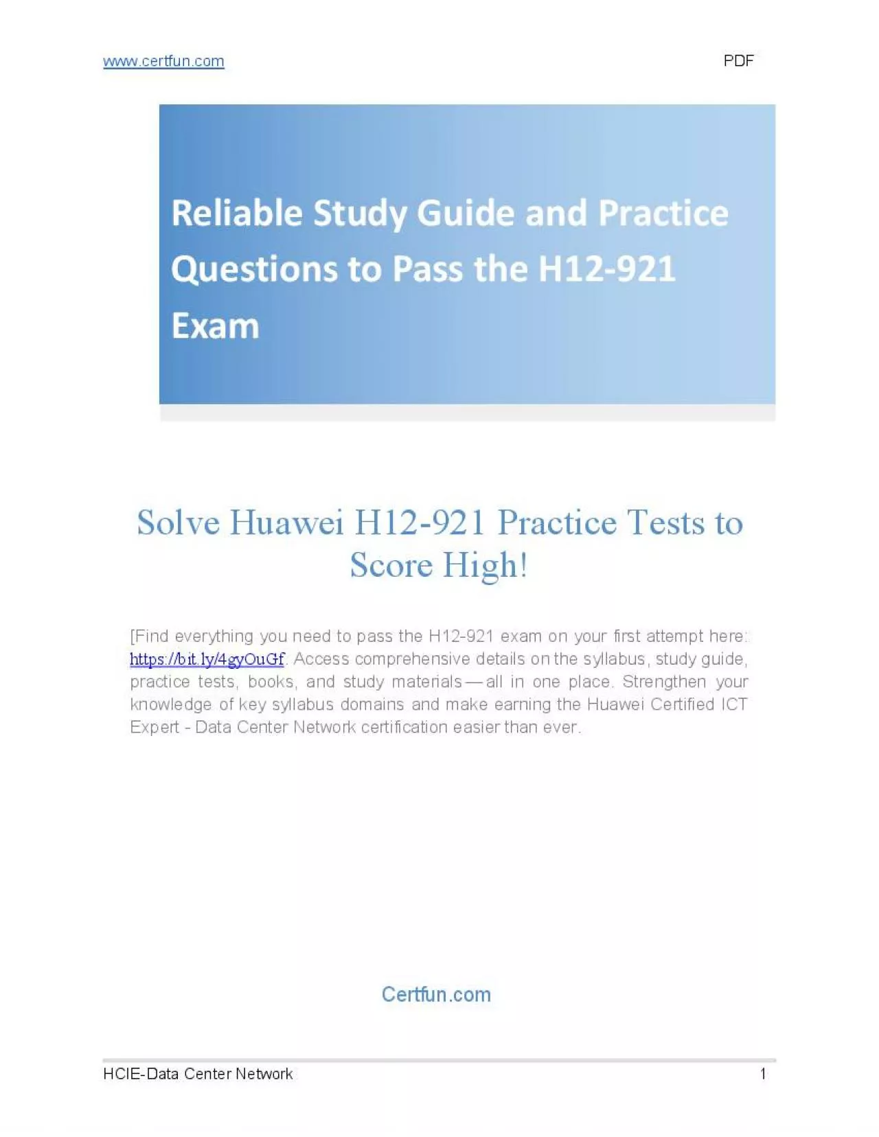 PDF-H12-921 Exam Guide & Questions