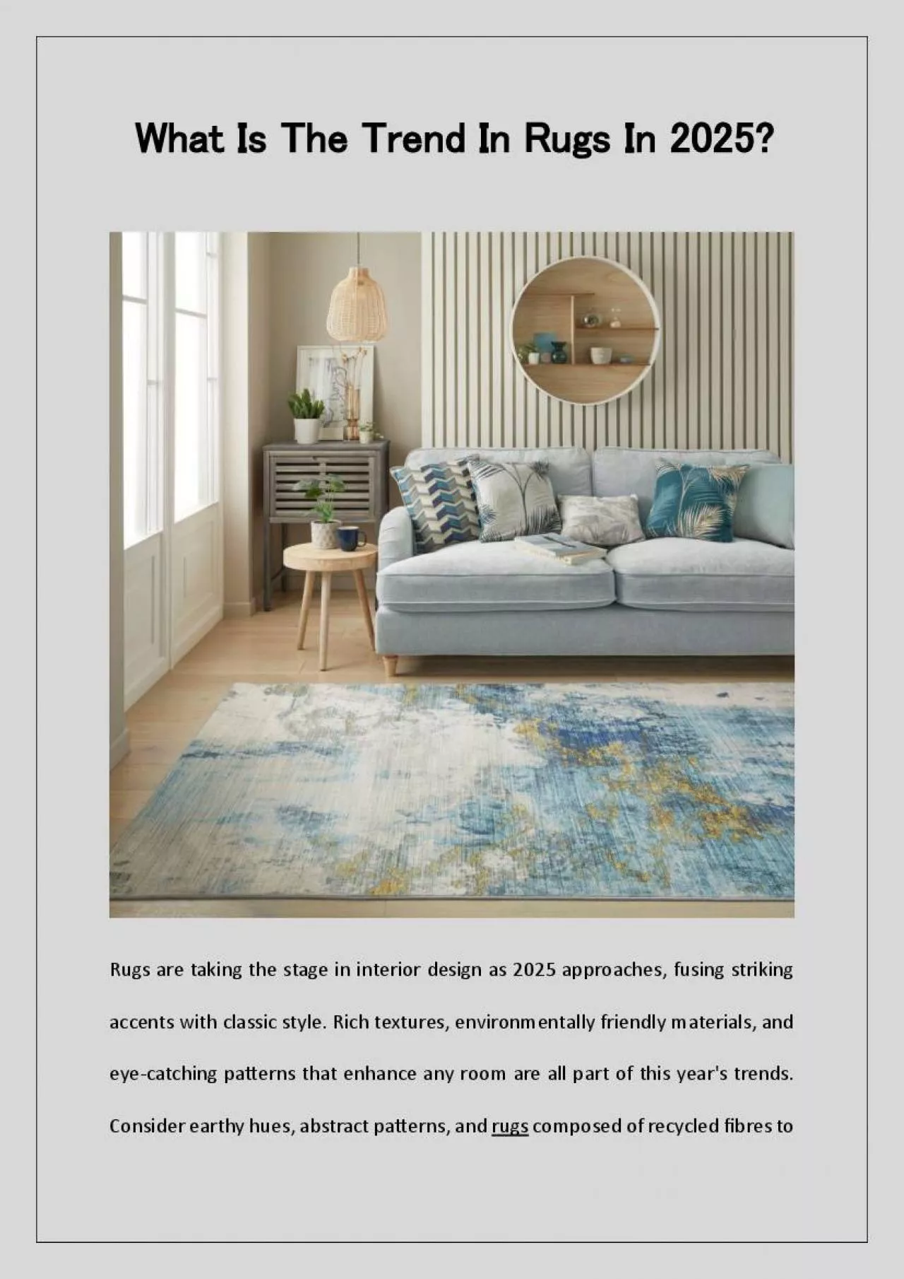 PDF-What Is The Trend In Rugs In 2025?