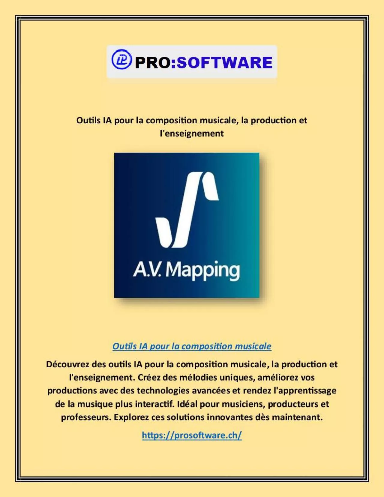 PDF-Outils IA pour la composition musicale, la production et l'enseignement