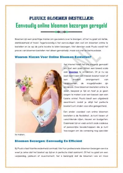 Eenvoudig online bloemen bezorgen geregeld