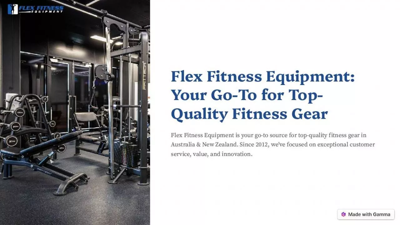 PDF-Flex Fitness Equipment