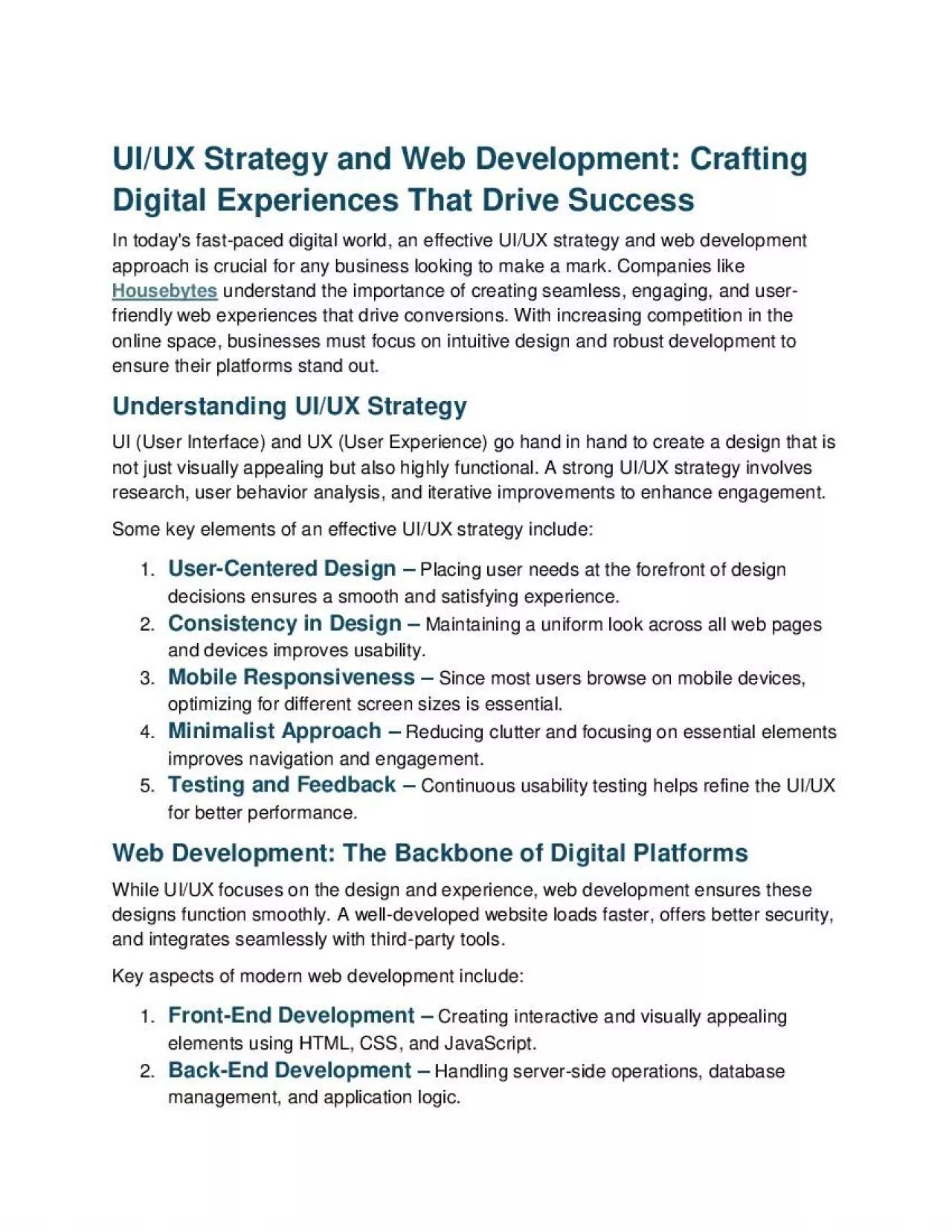 PDF-UI/UX Strategy and Web Development: Crafting Digital Experiences That Drive Success