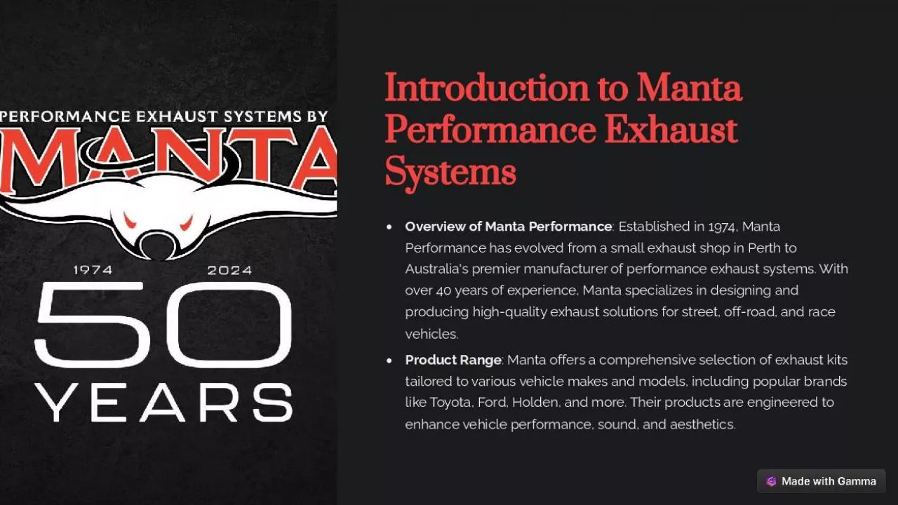 PDF-Manta Performance Exhaust Systems