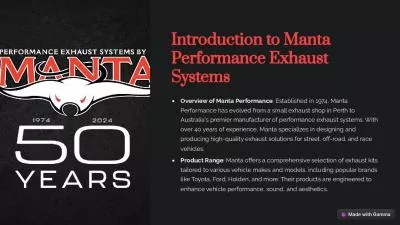 Manta Performance Exhaust Systems