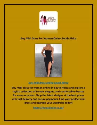 Buy Midi Dress For Women Online South Africa