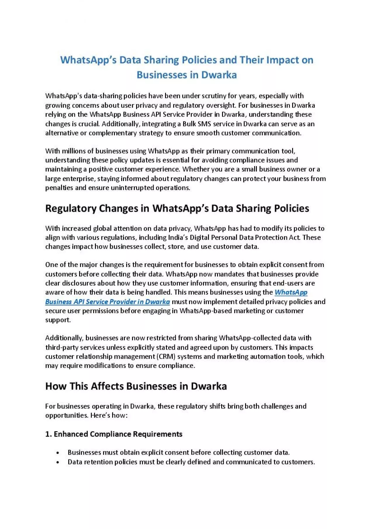 PDF-WhatsApp’s Data Sharing Policies and Their Impact on Businesses in Dwarka