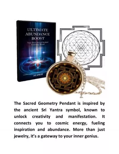 Sacred Geometry Pendant™ Program Digital