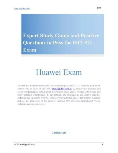 Expert Guide & Questions for H12-521 Exam