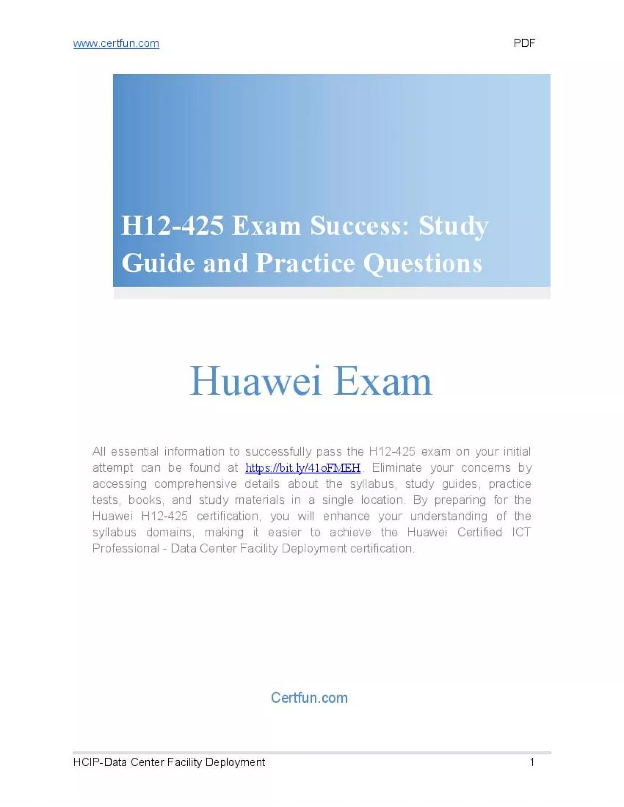 PDF-H12-425 Exam Prep: Guide & Practice