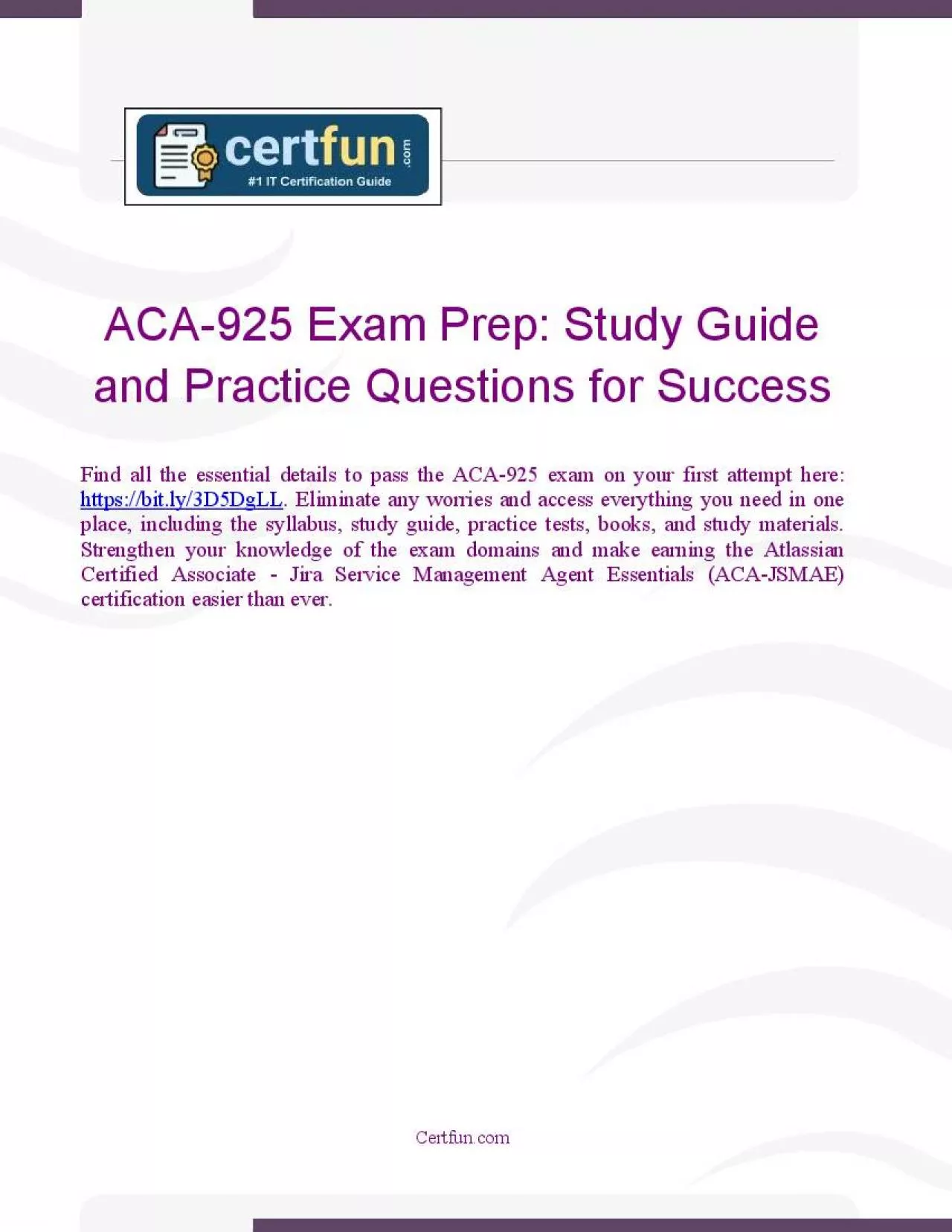 PDF-ACA-925 Exam Prep: Guide & Practice for Success