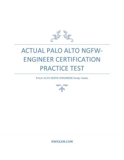 Actual Palo Alto NGFW-Engineer Certification Practice Test