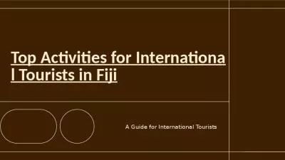 Things to do in Fiji for International Tourists