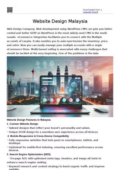 Website Design Malaysia | RM499 Unlimited Pages