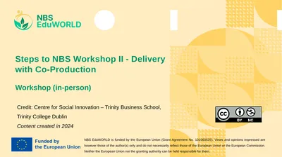 Steps to NBS Workshop II - Delivery with