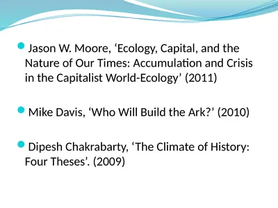 Jason W. Moore, ‘Ecology, Capital, and the Nature