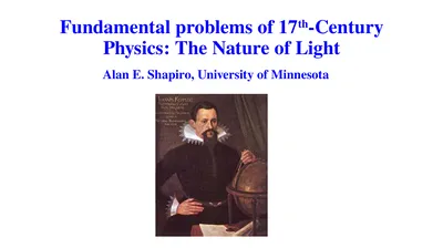 Fundamental problems of 17th-Century Physics: The