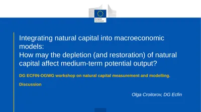 Integrating natural capital into macroeconomic