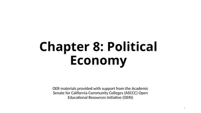 Chapter 8: Political Economy OER materials