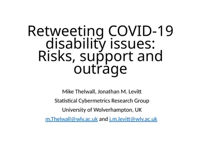 Retweeting COVID-19 disability issues: Risks,