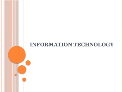 INFORMATION TECHNOLOGY INTRODUCTION Technology is