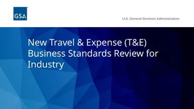 New Travel & Expense (T&E) Business Standards