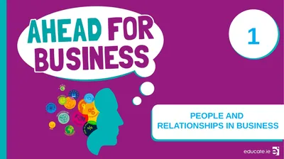 // 1 PEOPLE AND RELATIONSHIPS IN BUSINESS PEOPLE