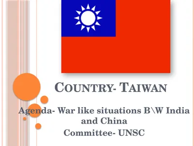 Country- Taiwan Agenda- War like situations B\W