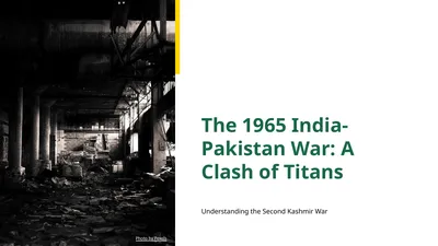 The 1965 India-Pakistan War: A Clash of Titans