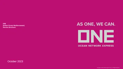 IOM (Indian Ocean Mediterranean) Service Brochure