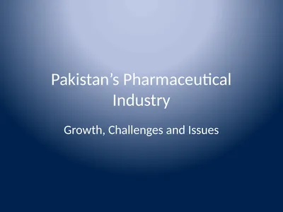 Pakistan’s Pharmaceutical Industry Growth,