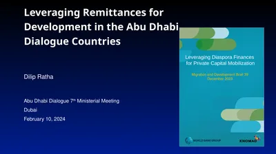 Dilip Ratha Abu Dhabi Dialogue 7th Ministerial