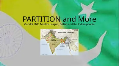 PARTITION and More Gandhi, INC, Muslim League,