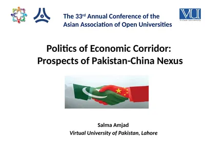Politics of Economic Corridor: Prospects of