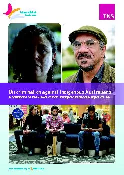Discrimination against Indigenous Australians: A snapshot of the views