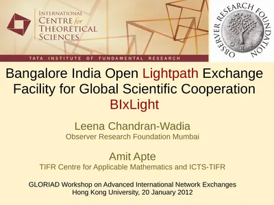 Bangalore India Open Lightpath Exchange Facility