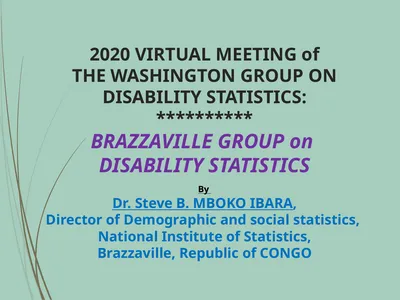 By Dr. Steve B. MBOKO IBARA, Director of