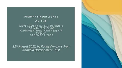 Summary Highlights on the GOVERNMENT OF THE