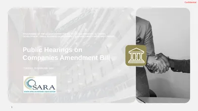 Public Hearings on Companies Amendment Bill
