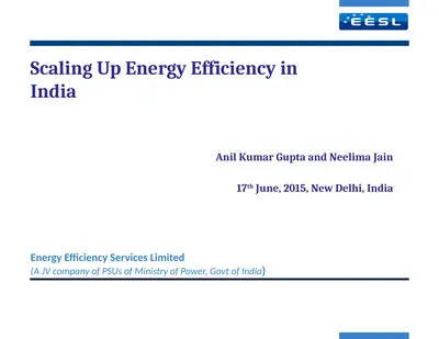 Scaling Up Energy Efficiency in India Energy