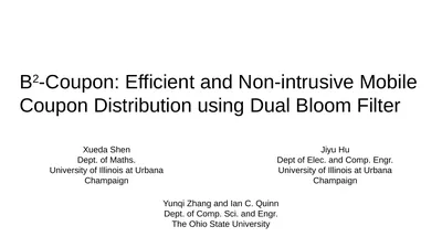 B2-Coupon: Efficient and Non-intrusive Mobile