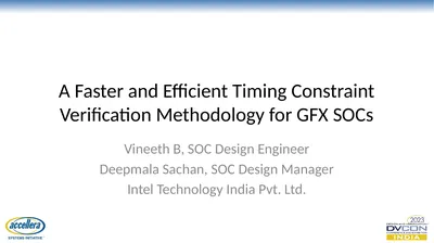 A Faster and Efficient Timing Constraint