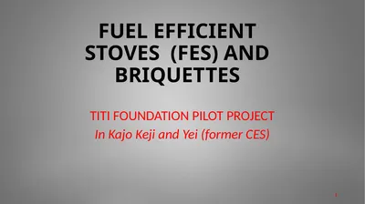 TITI FOUNDATION PILOT PROJECT In Kajo Keji and Yei
