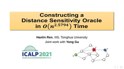 Hanlin Ren, IIIS, Tsinghua University Joint work
