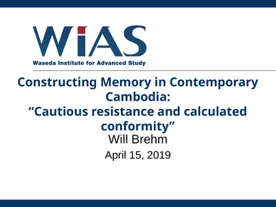 Constructing Memory in Contemporary Cambodia: